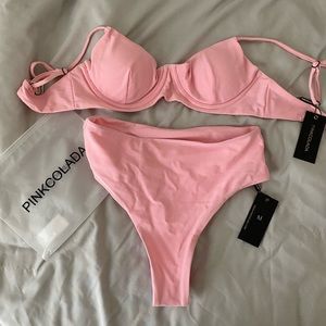 Bubble gum pink bikini